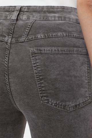 Pantalón tapered de pana de tiro alto - Crudo