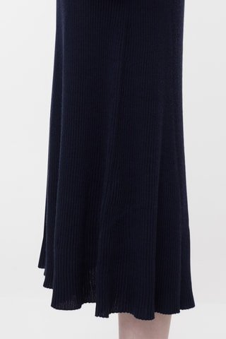 Vestido jersey de lana - Negro