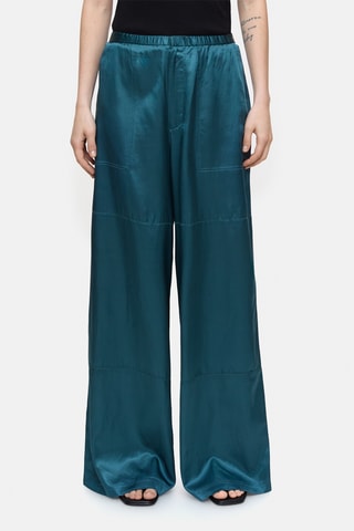 Pantalón wide leg - Azul