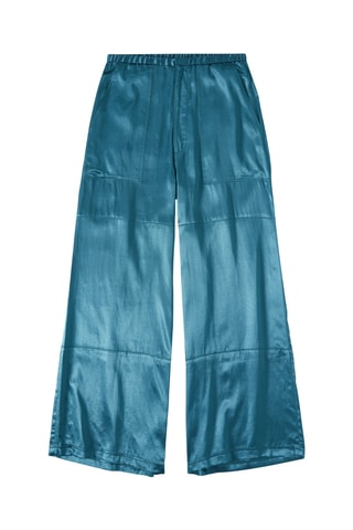 Pantalón wide leg - Azul