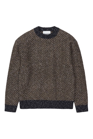 Jersey de alpaca y lana - Marrón