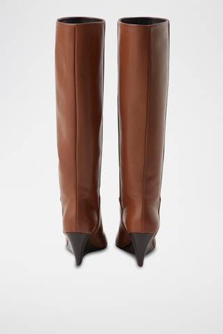 Botas de piel - Marrón