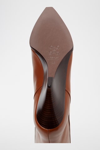 Botas de piel - Marrón