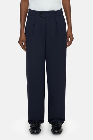 Pantalón straight. - Topo