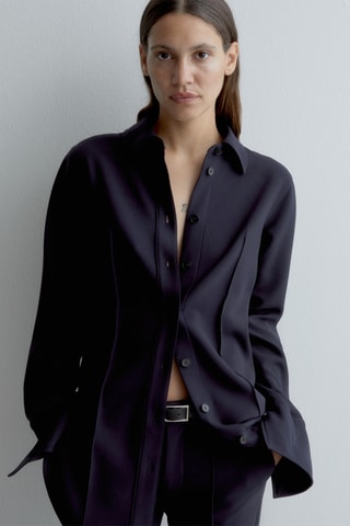 Camisa regular fit - Negro