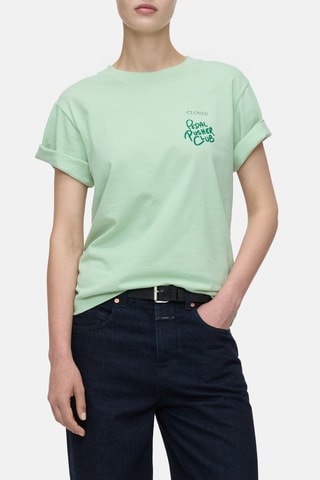 Camiseta regular fit de algodón orgánico - Beige