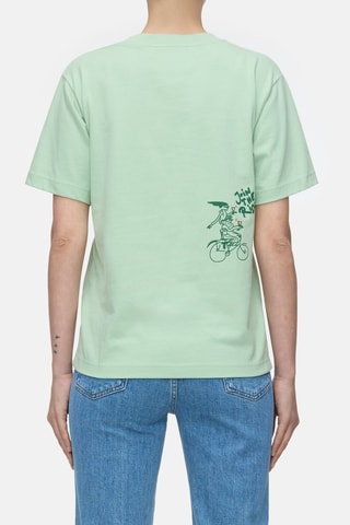 Camiseta regular fit de algodón orgánico - Beige