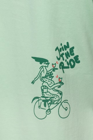 Camiseta regular fit de algodón orgánico - Beige