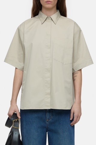 Camisa relaxed fit - Beige