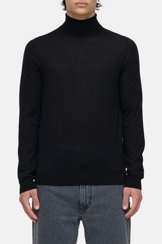 Jersey de lana orgánica - Negro