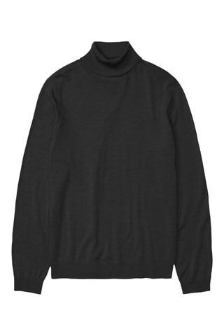 Jersey de lana orgánica - Negro