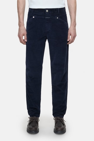 Pantalón tapered de pana - Negro