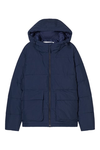 Anorak con capucha - Negro