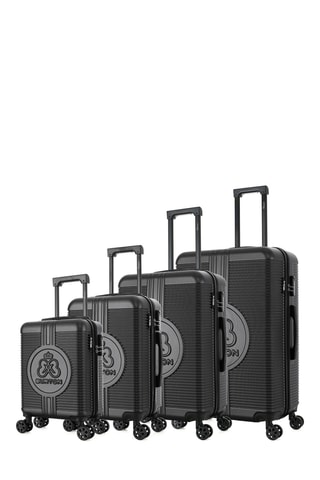 Set van 4 Trolleys Manchester - 47/57/67/76 cm - Zwart