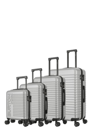 Set van 4 Trolleys Oxford - 47/57/67/76 cm - Zilverkleurig