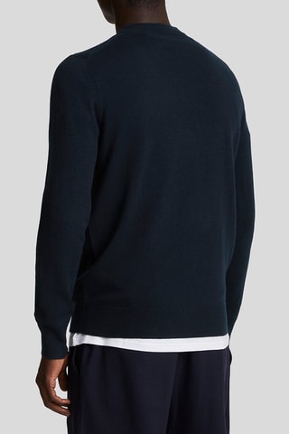 Jersey de lana de cordero - Azul marino