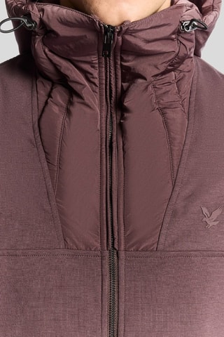 Chaqueta con capucha - Burdeos
