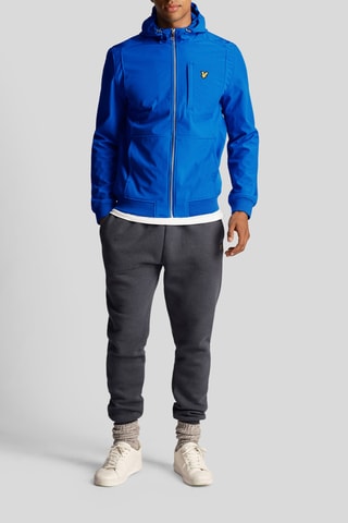 Chaqueta con capucha - Azul eléctrico