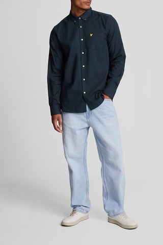 Camisa regular fit - Azul marino
