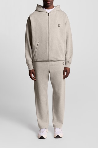 Sudadera con capucha - Beige jaspeado
