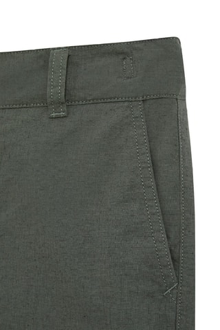 Short regular fit de lino - Verde oscuro
