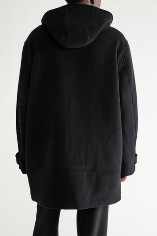 Trenca con capucha - Negro