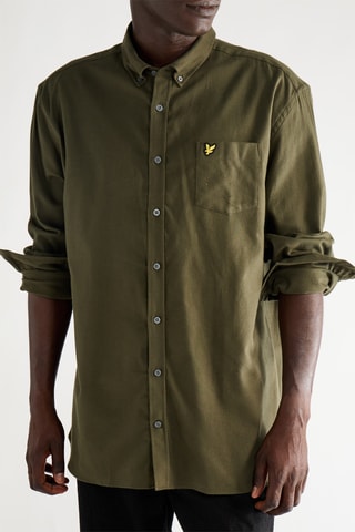 Camisa regular fit - Verde oliva