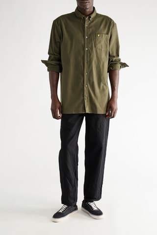 Camisa regular fit - Verde oliva