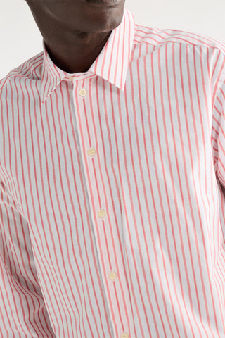 Camisa boxy - Rosa y blanco
