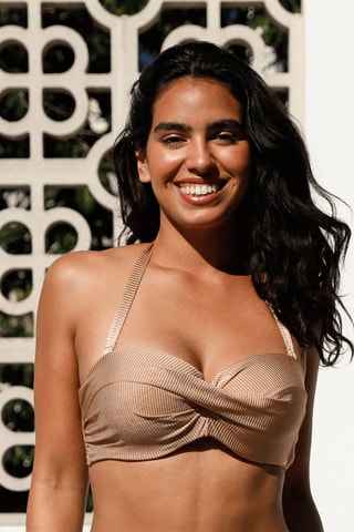 Bikinitop met Cups Ginstar - Bruin