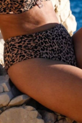 Bikinibroekje Hoge Taille Ginfame - Bruin