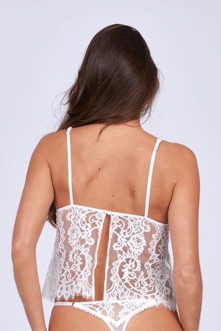 Kanten Crop Top Folly - Ivoorkleurig