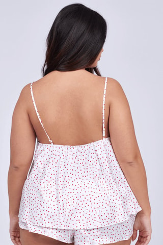 Top V-Love - Wit en Rood