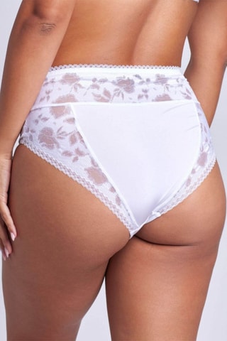 Slip Hoge Taille Flor - Wit