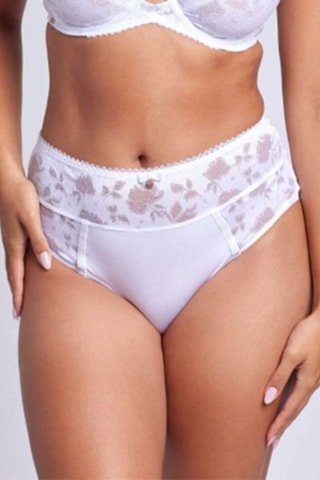 Slip Hoge Taille Flor - Wit