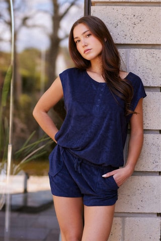 Short Davina - Marineblauw