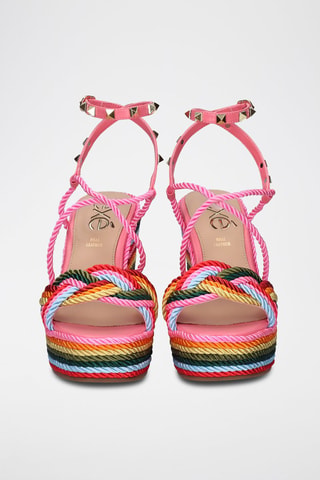 Sandales compensées - Multicolore