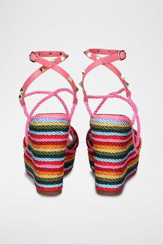Sandales compensées - Multicolore