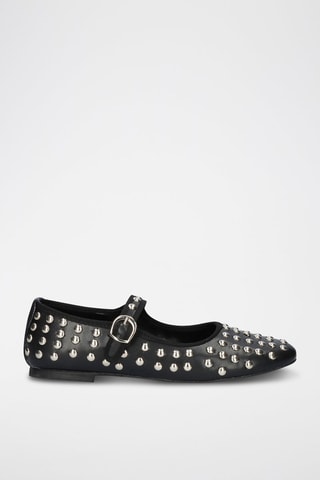 Babies en cuir - Noir
