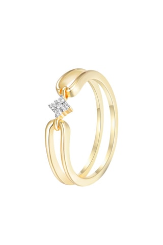 Anillo - Plata chapada en oro amarillo