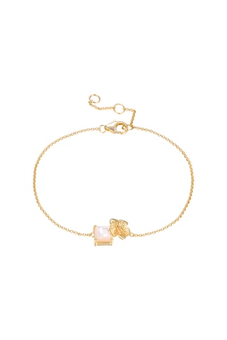 Pulsera - Plata chapada en oro amarillo y perla cultivada