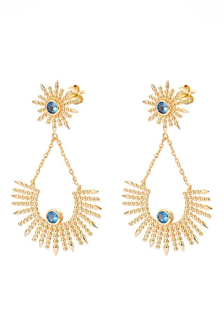Pendientes - Plata chapada en oro amarillo