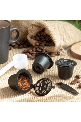 3 capsule da caffè riutilizzabili - Nero
