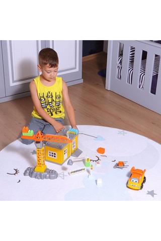 Set costruzioni con gru - 44 pezzi