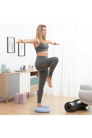 Cuscino equilibrio con pompa - Blu