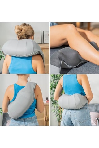 Massaggiatore Shiatsu termico per nuca - Grigio