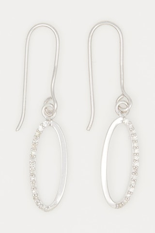 Pendientes Becilia - Oro blanco y diamantes