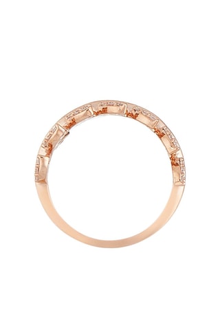 Anillo Laurus - Oro rosa y diamantes