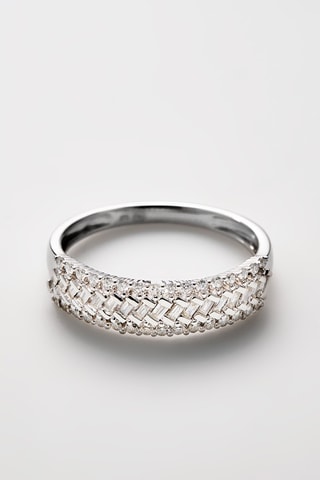 Anillo Signs - Oro blanco y diamantes
