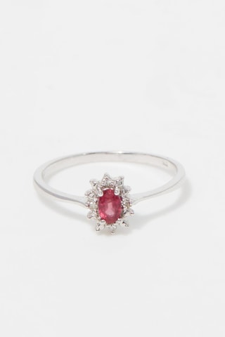 Anillo Valseuse - Oro blanco y diamantes